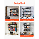 SucceBuy Heavy Duty Wall Garage Shelving 3-Tier 0.9x3 ft 450 lbs 11x36" Per Shelf Steel Wall Mounted Shelving Unit Metal Black