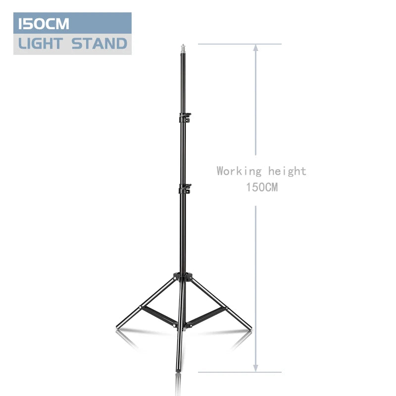 Heavy Duty Metal Aluminum Alloy Light Stand Tripod for Photo Studio Softbox Video Flash Reflector Lighting Background Stand