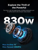 ENGWE 830W Peak Electric Folding Scooter, 48V 18.2AH, 43.5 Miles Range, 28mph, 10*4.0 Tires, Full Suspension, City & Rough Road