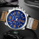 CURREN Top Luxury Brand Men's Military Waterproof Leather Sport Quartz Watches Chronograph Date Fashion Casual Men's Clock 8314