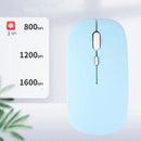 Macaron Rechargeable Wireless Bluetooth Mouse 2.4G USB Mice For Android Windows Tablet Laptop Notebook PC For IPAD Mobile