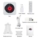 Portable CD Player Bluetooth Speaker LED Screen Wall Mounted Music Player FM Radio 3.5mm Stereo CD Players With Remote Control