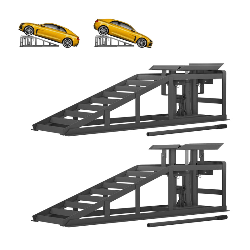[Shipping within EU in 3-5 days] 2T/3T/5T, 2pcs Car Loading Ramp Height Adjustable Ramp Jack, Loading Ramp Set Lifting Platform
