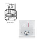 2/4 pipe wifi thermostat central air conditioning 3-speed fan coil rotating temperature adjustment voice TUYA  Alexa 24V