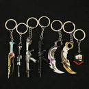 Valorant Weapon Keychain Reaver Karambit Vandal Prime Champions Skins Samurai Sword Pocketknife Weapon Model Gifts Toys for Boys