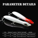 Patchinko 140 Topwater Popper Angelköder Patchinco 100/140mm Oberflächenschwimmköder Weitwurf-Wobbler Stickbait für Barsch Hecht