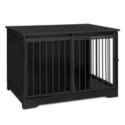 The Canine Estate | Modern Wooden Dog Crate Furniture with Sliding Door