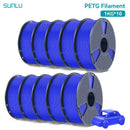 SUNLU 10KG PETG/ABS Filamente 10 Rollen 3D-Filament 1KG/Rolle 1.75mm 100% Filament ordentlich aufgereiht für den 3D-Druck aus der EU USA