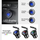 Aluminum 63W USB Charger Socket Fast Charge 12V/24V USB C Car Charger Socket PD and QC3.0 Dual USB Ports for Car Boat Motorcycle