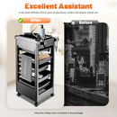 Salon Trolley Cart with Wheels 5 Drawers Salon Spa Styling Station Trolley Equipment Rolling Storage Tray Cart Organizer Cart