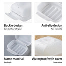 Portable Soap Rack For Travel And Business Trips Sealed Waterproof Soap Box Transparent Plastic Soap Storage Box With Lid