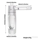 Portable Mini Dry Burning Tobacco Pipe Aluminum Alloy&Glass Hookah Smoking Accessories Gifts