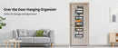 Over the Door 5‑Shelf Organizer, Large Pockets, Anti‑Tilt 44lb Load, Hanging Storage for Bedroom, Bathroom, Pantry, Nursery, Bla