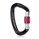 1/2PCS Climbing Rappelling Gear 25KN D-shape Professional Carabiner Screw Locking Gate Carabiner Quick Equipment Outdoor Tools