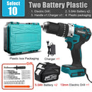 Kamolee 13mm Pro Large Torque 650NM Brushless Electric Impact Drill 3 in 1 Electric Cordless Screwdriver For Makita 18v Battery
