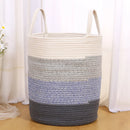 Cotton Rope Braided Dirty Clothes Basket Household Items Toys Storage Bag Living Room Bedroom Storage Cloth Art Storage Basket