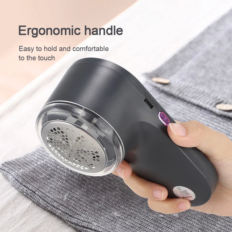 Electric Hairball Trimmer Household Clothes Shaver Fabric Lint Remover USB Rechargeable Fluff Fabric Shaver Cleaning Device