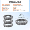 SucceBuy Razor Wires Razor Barbed Wire Razor Wire Fencing Fence Double Spiral Barbed Wire Galvanized Wire Rolls Razor for Garden