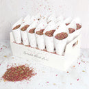 Kraft Paper Wedding Confetti Cone Holder Support for Wedding Decor Confetti Cones Stand Box Tray Fake Flower Wedding Paper Cones