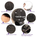 HD 180% Straight 30 32 Inch 13X6 Lace Wigs Human Hair Ready To Wear Lace Front Transparent Lace Frontal Remy Hair Wig For Woman