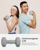 SONGMICS dumbbells set 2x5 kg dumbbell set short dumbbells hexagon neoprene coating