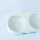 Double Bowl Cat Food Bowl Water And Food Integrated Pet Cat Food Bowl Plastic Feeding Bowl Non-slip Suitable For Cats And Dogs