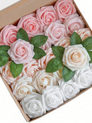 The Everlasting Garden | Premium Foam Rose Collection Lifelike DIY Wedding Bouquet Set