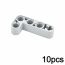 10Pcs Building Blocks Technical Thick Bulk DIY 2x4 L-Shape Arm Liftarm Compatible 32140 Assembles Particles Moc Parts Toy Bricks