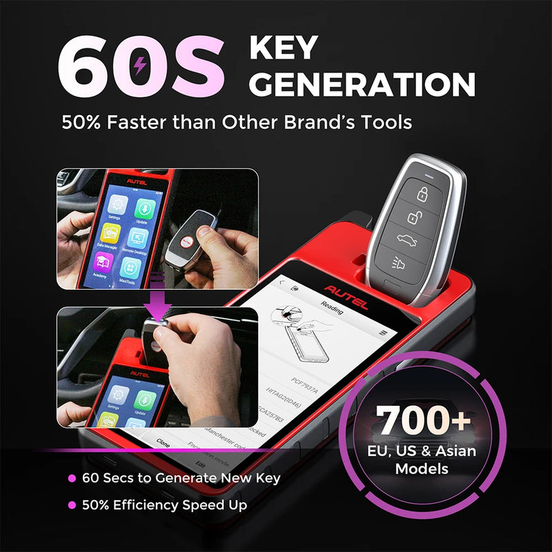 Autel MaxiIM KM100 Key Fob Programming Tool Lifetime Update 2024 Newest IMMO Key programmer Built-in APB112 2PCS IKEYs Same as K