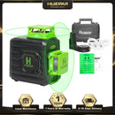 Huepar B02CG Cross Line Self-leveling Laser Level Green Beam Li-ion Battery with Type-C Charging Port & Hard Carry Case