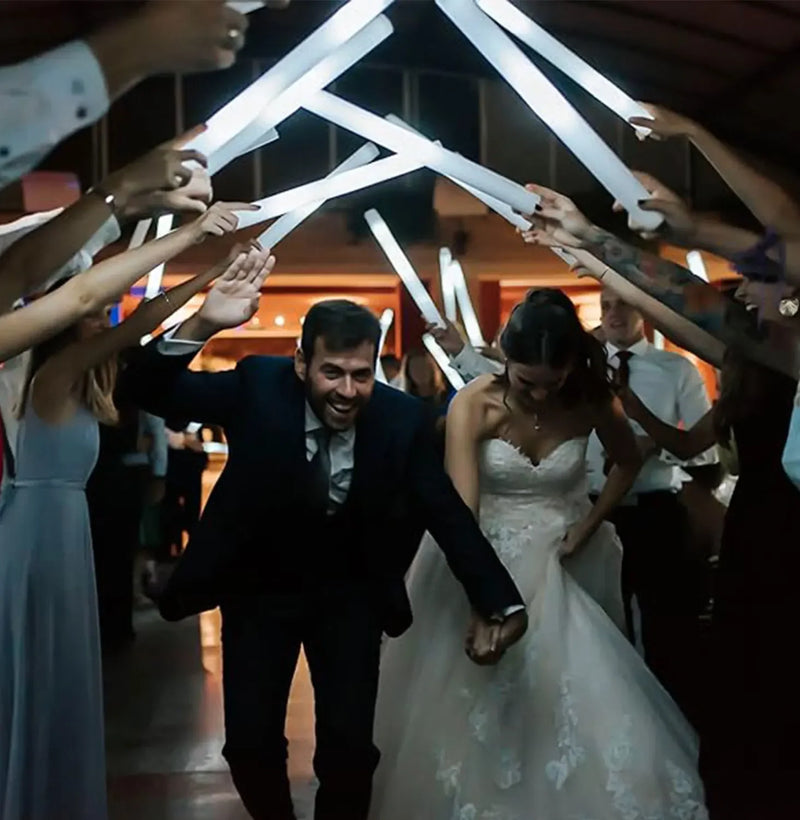 10/20pcs White LED Foam Sticks Light Up Batons Foam Glow Sticks 48cm With 3 Modes Flashing Glow in the Dark Party Supplies