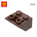 Wange 82Pcs/Lot 3660 2x2 Sloping Reverse Building Blocks Moc Slanted Parts Compatible with Brick  Children Toy Assembly Gift Box