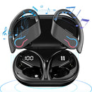 Bluetooth 5.3 Wireless Earbuds Sports Headphones with Earhooks Built-in Mic Earphones Waterproof Headphones Ear Buds for Sports