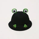 2023 New Parent-Child Frog Bucket Hats With Eyes Summer Foldable Lightweight Sun Hat Fishing Caps For Women Teens Adult Kids