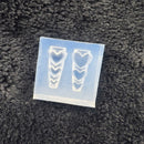 1Pc Cream Skirt Lace Heart  3D Acrylic Mold Nail Art Decorations  DIY Design Silicone Decorated  Nail Art Templates Nails  Mold