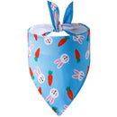 Dog Bandana Fruit Floral Spring Washable Soft Doggy Scarf Kerchief Summer Adjustable for Small Medium Large Dogs Pets