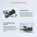 70mai M310 Plus 2K Dash Cam 1440P 143° FOV Night Vision Smart Voice Control 24H Parking Guard Car DVR Camera Mini Easy Install