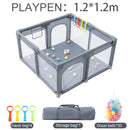 2026 Baby Playpens Light Gray Corralito for Baby Playground with Pull Ring Child Safety Barrier Fence Ball Box Game Playpen