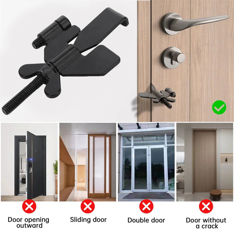 Portable Door Lock Travel Hotel Self-Defense Anti-Theft Stopper Safe Latch  Accommodation Door Stopper Door Lock Security Door