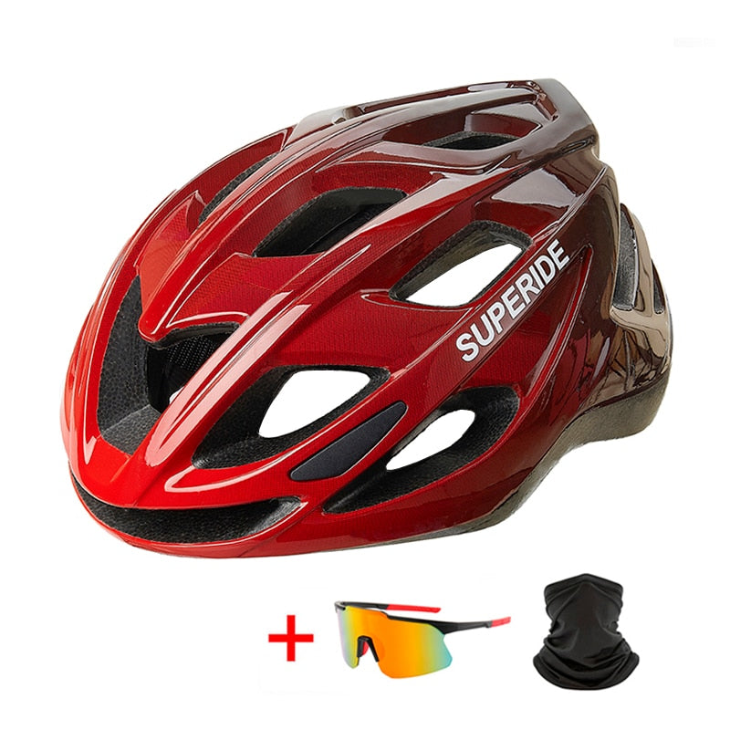 SUPERIDE Men Women Ultralight Racing Cycling Helmet Integrally-molded MTB Bicycle Helmet Outdoor Mountain Bike Road Bike Helmet