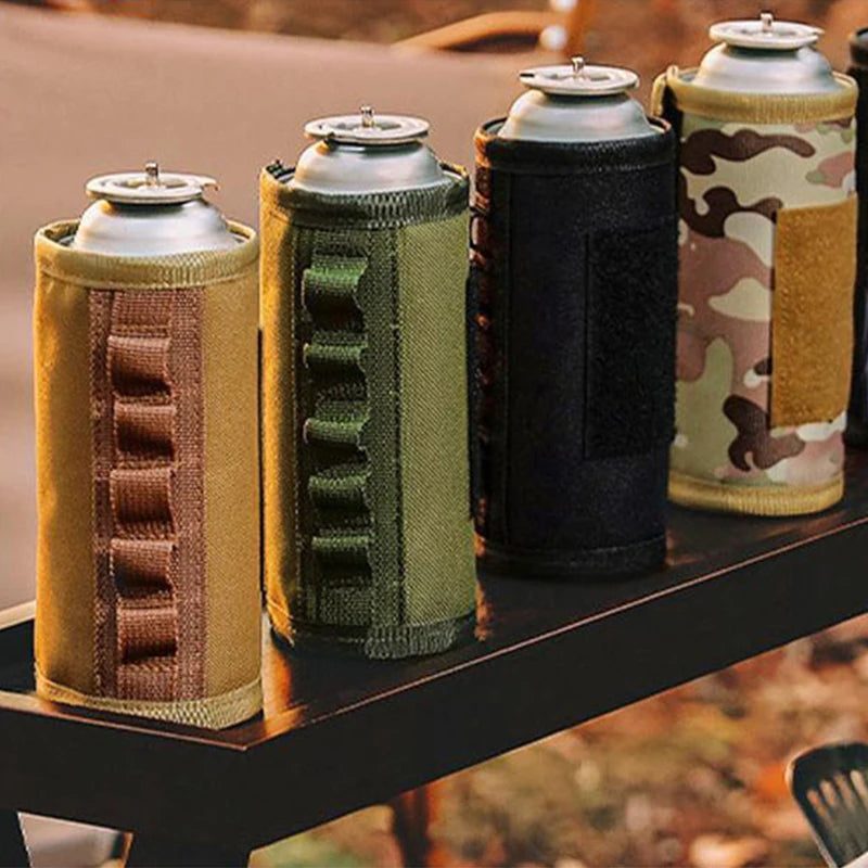 Gas Can Protective Cover Outdoor Tactical Fuel Gas Can Tank Protective Case Anti-Fall Gasoline Canister Gas Can Cylinder Case