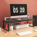 30/40/50cm Monitor Raised Shelf Office Laptop Bracket Desktop Computer  Stand Desktop Rack Home Storage Holders Organizer