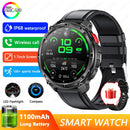 2026 New T-REX3 Outdoor Smart Watch Men 1100mAh Large Battery Bluetooth Call Compass 1.7-inch LED Flashlight Waterproof Watches