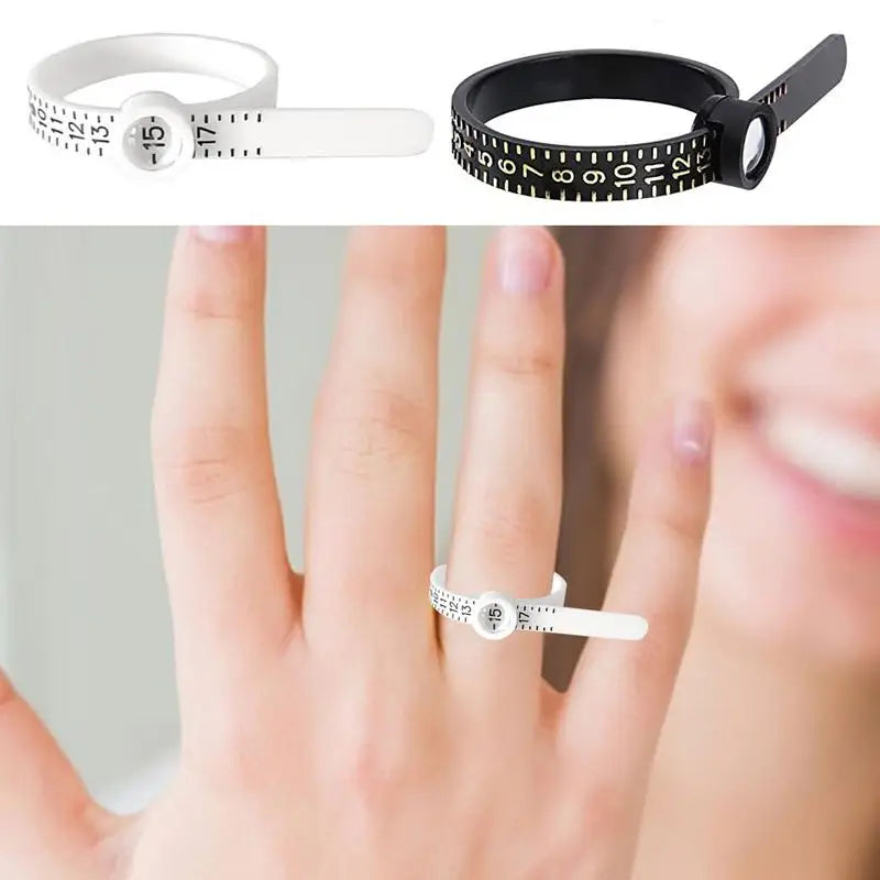 Finger Size Measurement Circle Measuring Tape Size Finger Circumference Measurement Soft Ruler Measuring Ring Jewelry Accessory