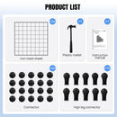 6/12 Cube Storage Shelves,Multifunctional DIY Wire Fence Wardrobe Combination Unit for Office/Livingroom/Kitchen/Bedroom/Study
