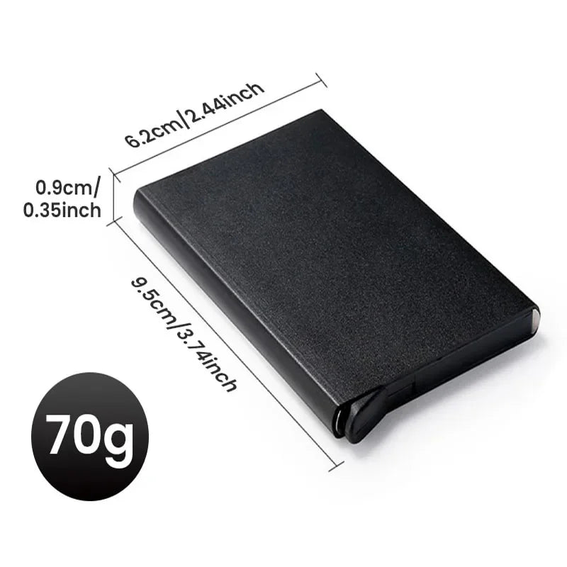 Men ID Credit Bank Card Holder Wallet Anti Rfid Smart Anti Rfid Blocking Protected Magic Pop Up Slim Small Money Wallets Case