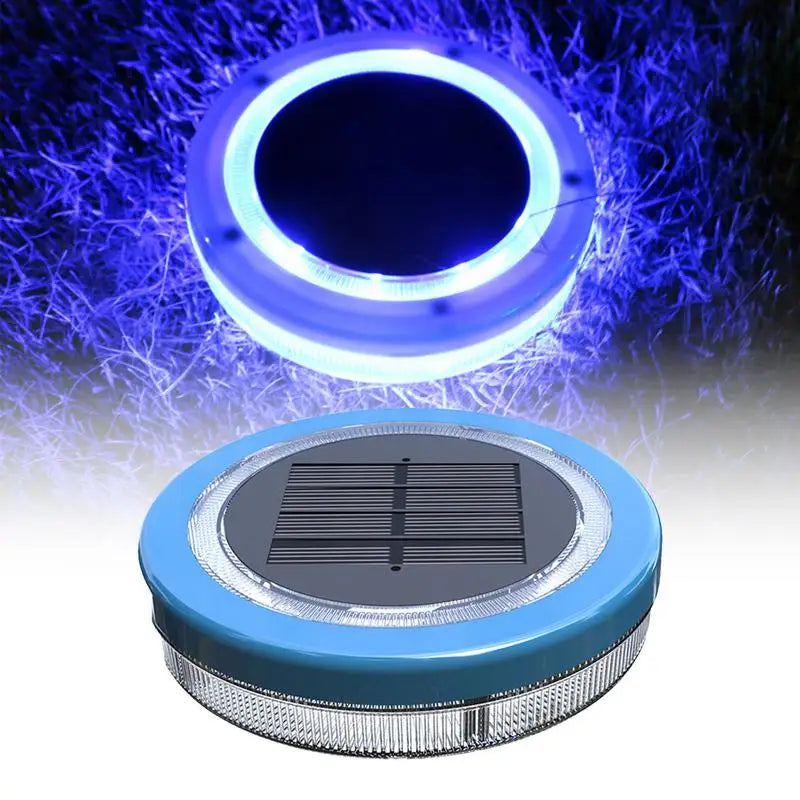 Solar Floating Pool Light Upgraded Waterproof Swimming Pool Lamp Outdoor Decorative Light Blue LED Floating Garden Pool Light