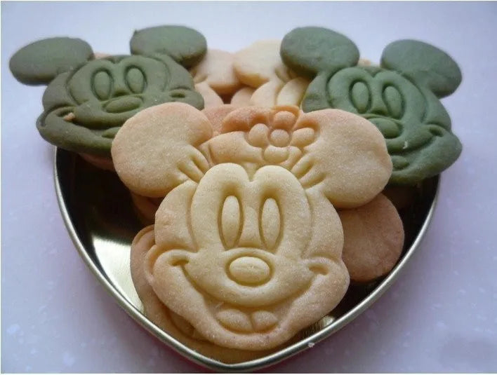 Disney Mickey Mouse Cartoon Baking 3D Mold Diy Baking Cookie Cake Rice Ball Mold Plastic Mold Birthday Party Decoration Toy Gift