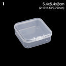 8Styles Plastic Storage Box Small Square Clear Black Box For Jewelry Diamond Embroidery Craft Bead Pill Home Storage Supply