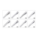 8pc Tie Clip Set Metal Silvery Color Necktie Clip For Men Wedding Gentleman Ties Bar Crystal Pin For Men's Accessories Jewelry